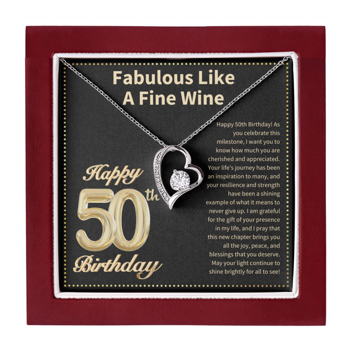 JGF Jewelry Gifts for Family 50 Year Old Birthday Gifts For Women Unique