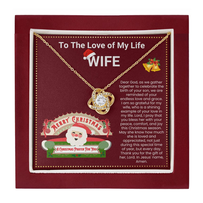 JGF Jewelry Gifts for Family Christmas Message Card Gifts For Wife Stainless Steel Necklace