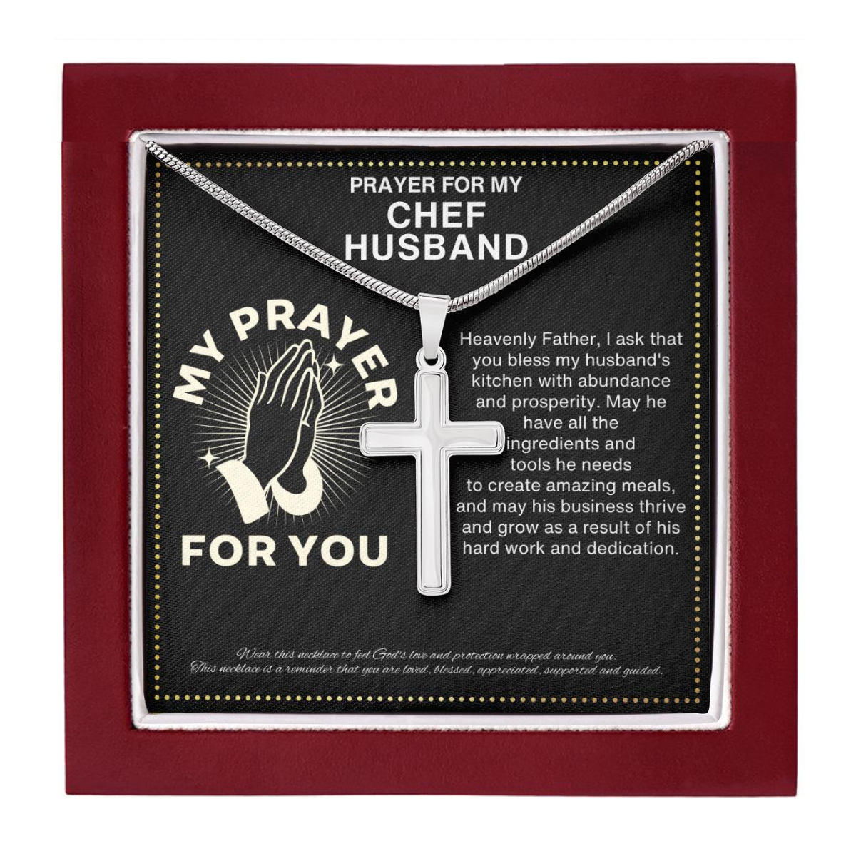 JGF Jewelry Gifts for Family I Love My Chef Husband Gift For Chef Baker Pastry Gifts For Men