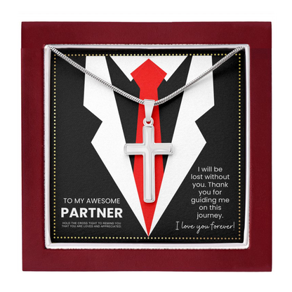 JGF Jewelry Gifts for Family Inspirational Gift For My Awesome Partner