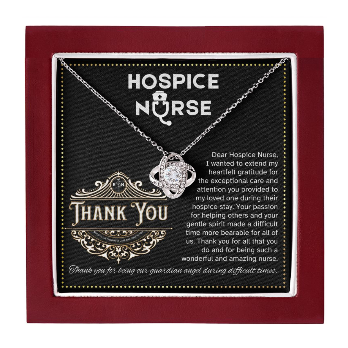 JGF Jewelry Gifts for Family | Thank You Hospice Nurse