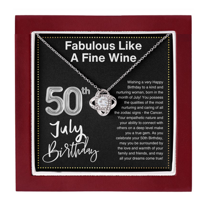 JGF Jewelry Gifts for Family 50th Birthday Gifts For Women July