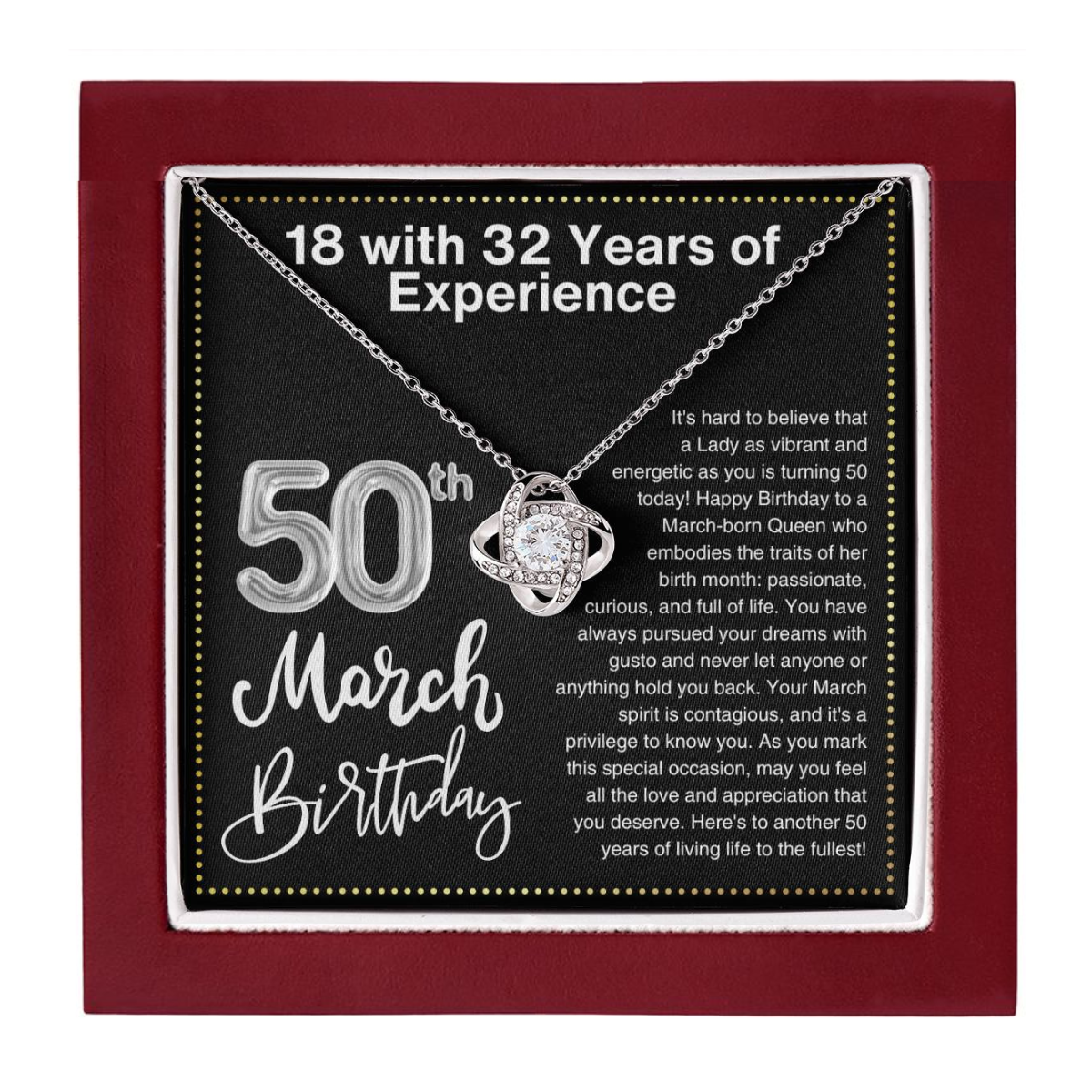 JGF Jewelry Gifts for Family 50th Birthday Gifts Ideas March
