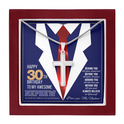 JGF Jewelry Gifts for Family Happy 30th Birthday Card Nephew Present for 30 Year Old Nephew
