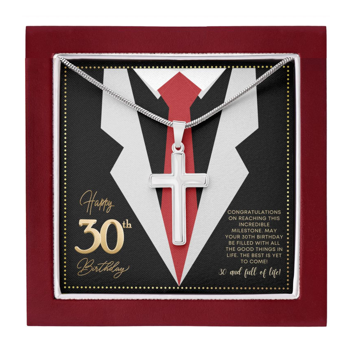 JGF Jewelry Gifts for Family Happy 30th Birthday Gifts For Him