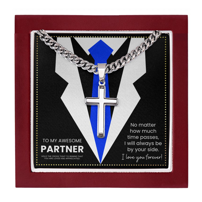 JGF Jewelry Gifts for Family  Business Partner Gifts For Him Cross Necklace