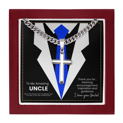 JGF Jewelry Gifts for Family Stainless Steel Necklace Set For Men Uncle Gifts From Nephew and Niece
