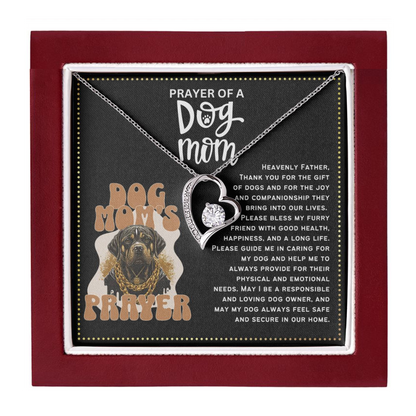 JGF Jewelry Gifts for Family Pet Dog Paw Lover Mom Gifts for Women Heart Necklace