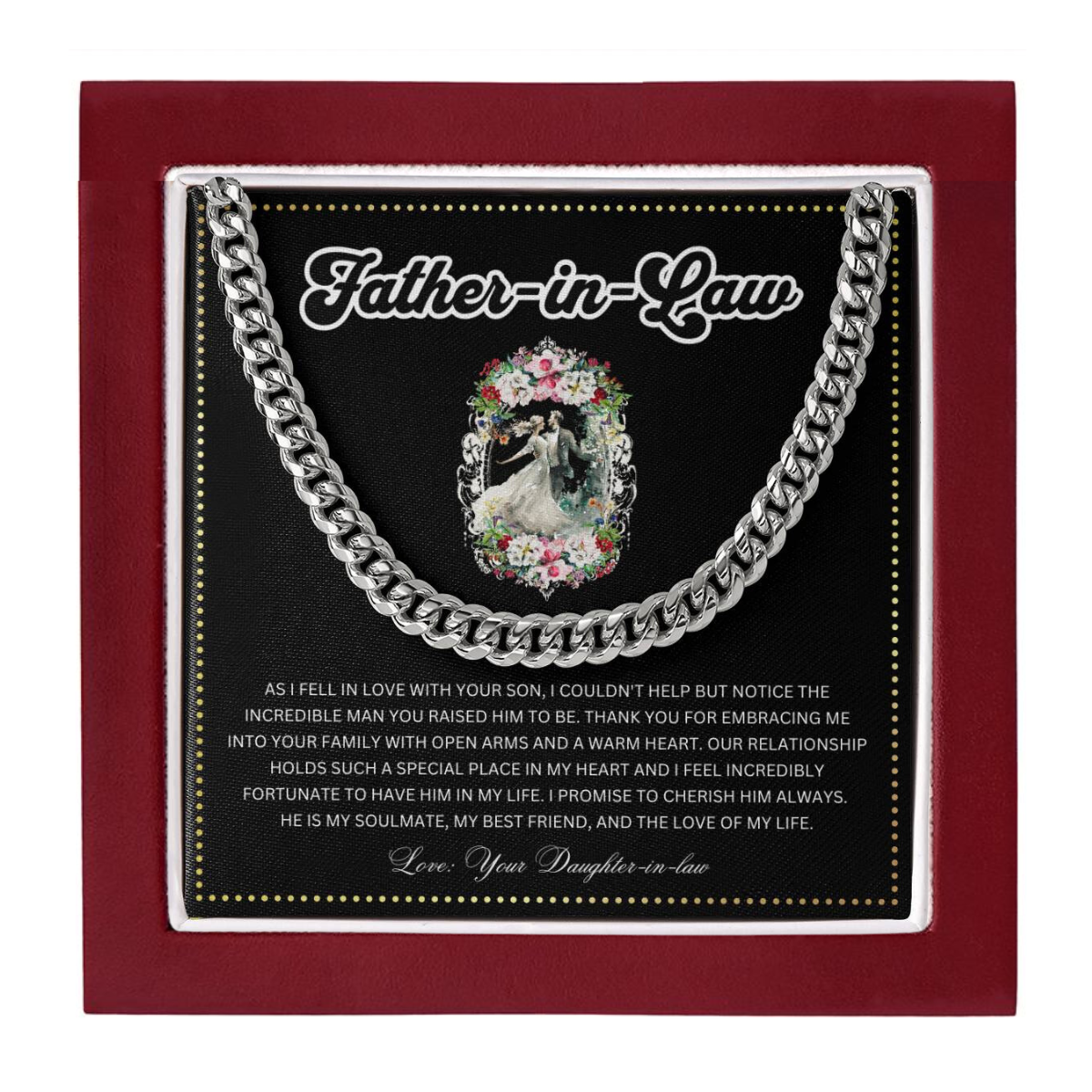 JGF Jewelry Gifts for Family | Wedding Gift For Father In Law From Bride