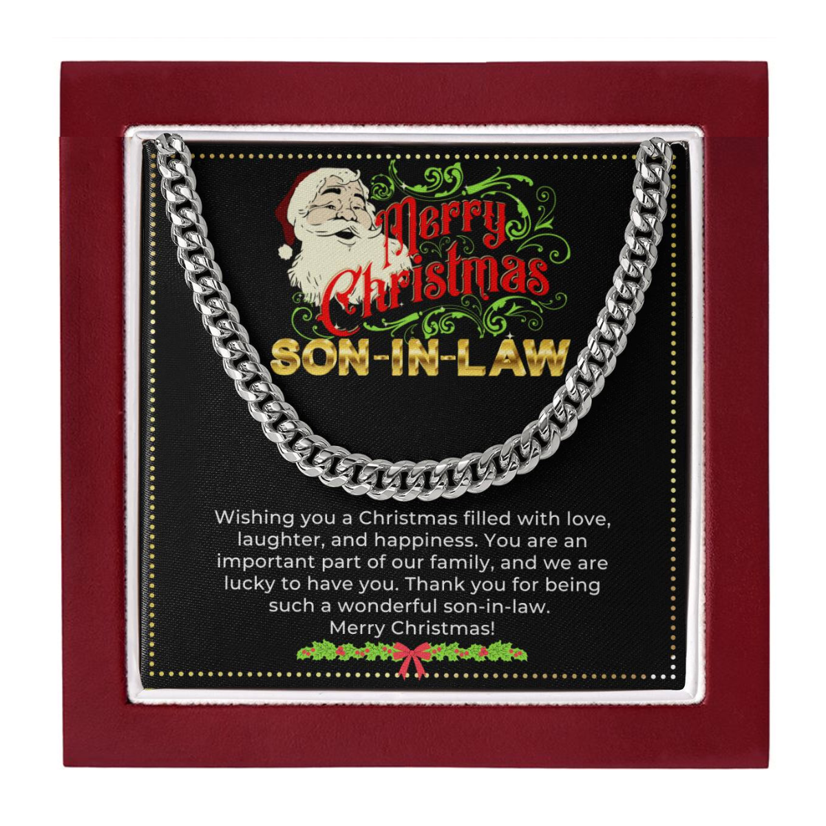 JGF Jewelry Gifts for Family | Son In Law Christmas Gifts From Mother In Law