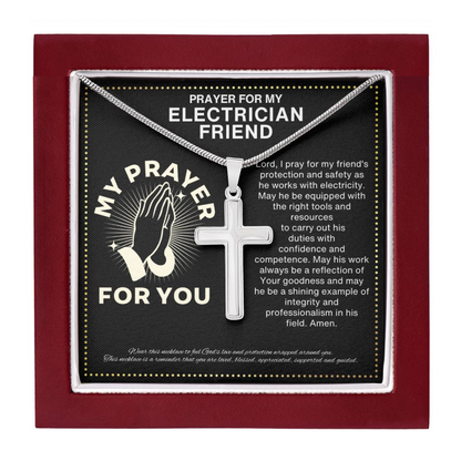JGF Jewelry Gifts for Family Electrician Gifts For Men Journeyman
