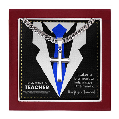 JGF Jewelry Gifts for Family  Back To School Cross Necklace Gifts For Teachers From Admin