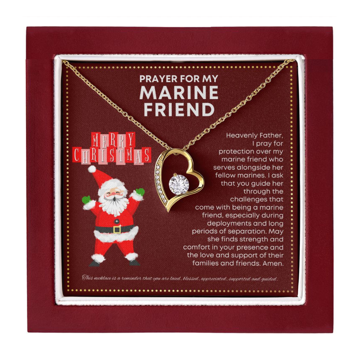 JGF Jewelry Gifts for Family US Marine Corps Gifts For Women Friend Necklace