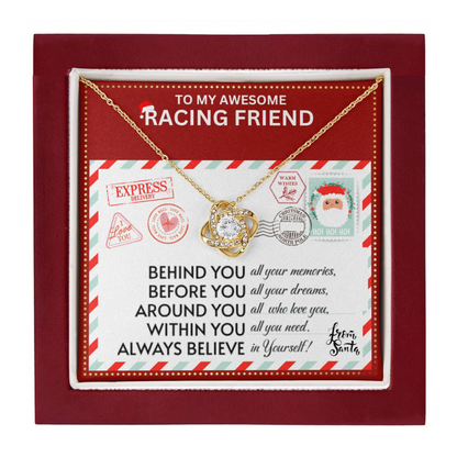 JGF Jewelry Gifts for Family Necklace Gift For Racing Female Bestie BFF Friend Far Away