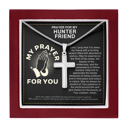 JGF Jewelry Gifts for Family Deer And Duck Hunter Prayer Gifts for Men and Women