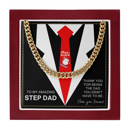 JGF Jewelry Gifts for Family Christmas Present for My Step Dad Daddy From Son and Daughter