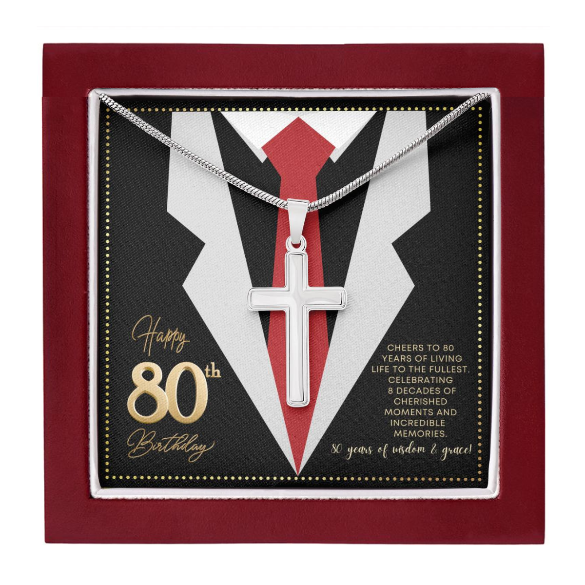 JGF Jewelry Gifts for Family Gifts For 80 Year Old Birthday