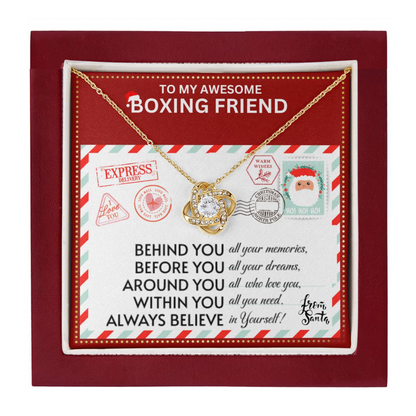 JGF Jewelry Gifts for Family Necklace Gift For Boxing Female Bestie BFF Friend Far Away Gift Basket