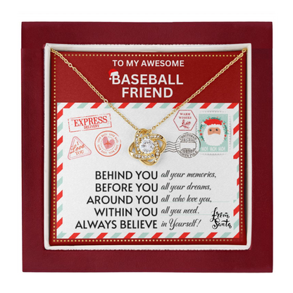 JGF Jewelry Gifts for Family Necklace Gift For Baseball Adult Female Bestie BFF Friend Far Away