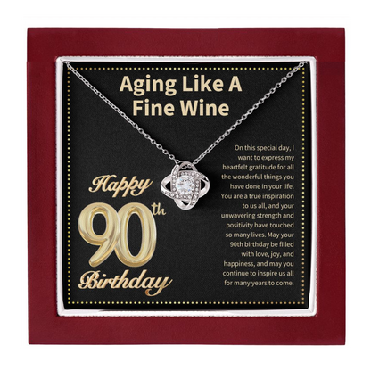 JGF Jewelry Gifts for Family 90th Birthday Card  for Women