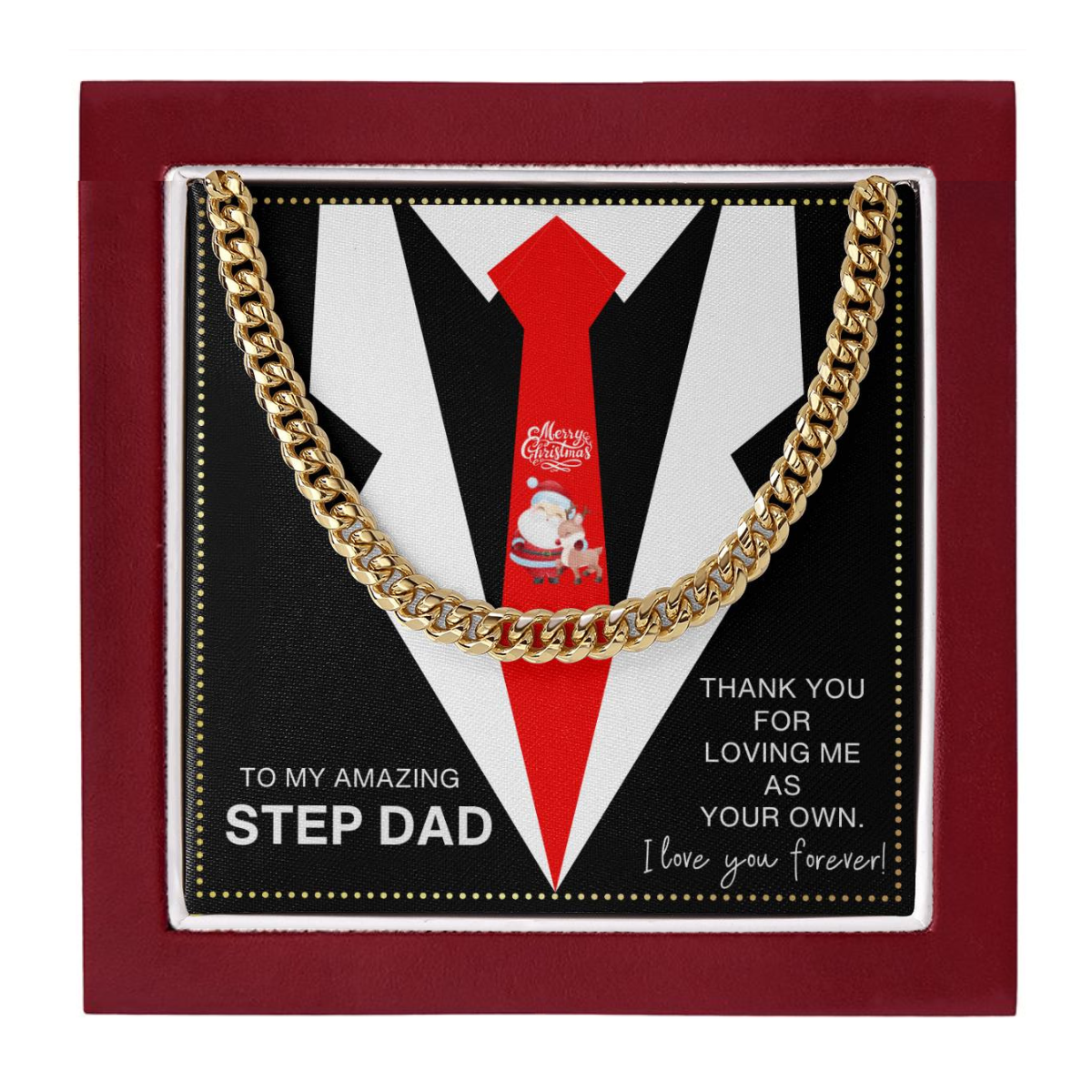 JGF Jewelry Gifts for Family Necklace Gifts For My Step Dad From Stepdaughter