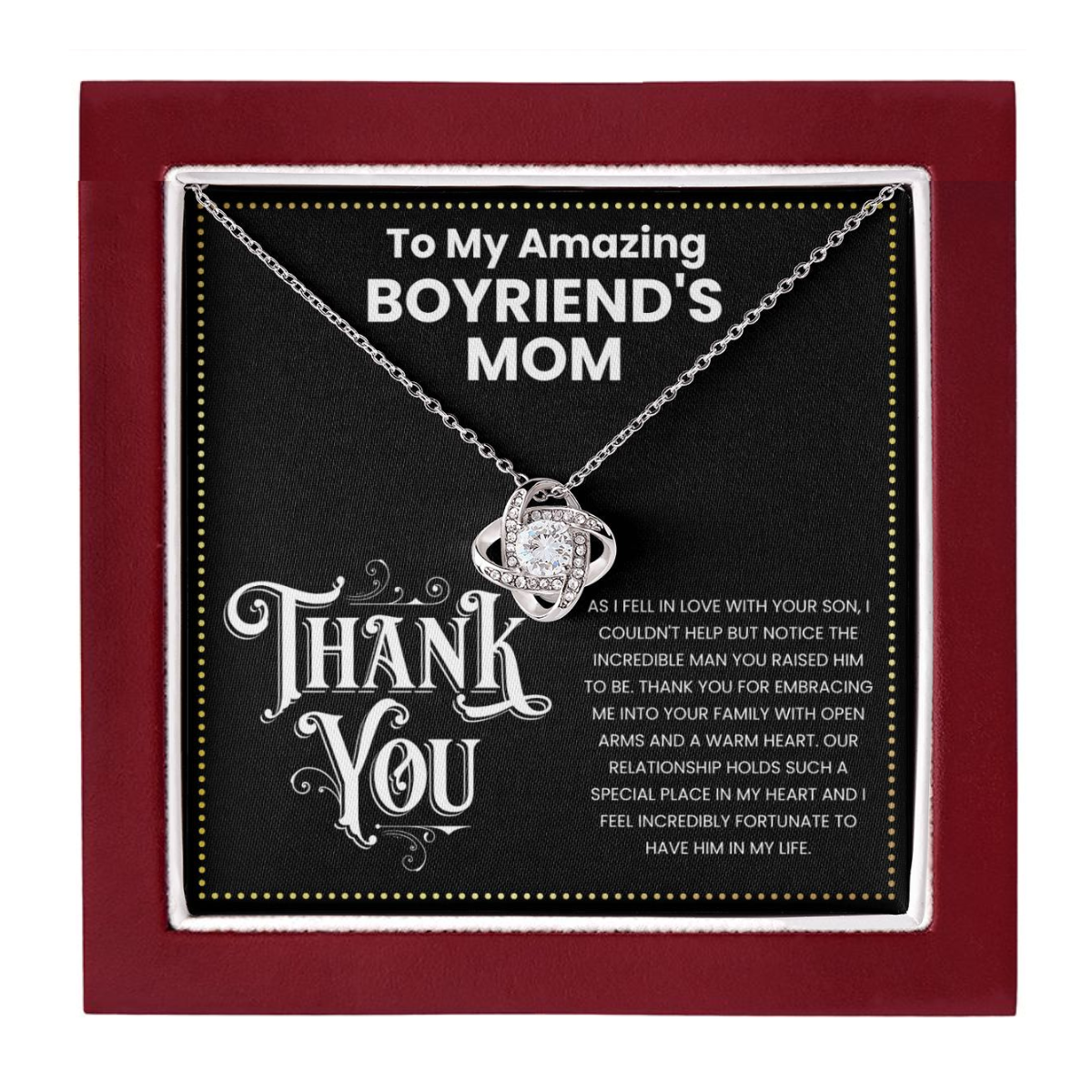 JGF Jewelry Gifts for Family Happy Birthday Gifts For My Boyfriends Mom