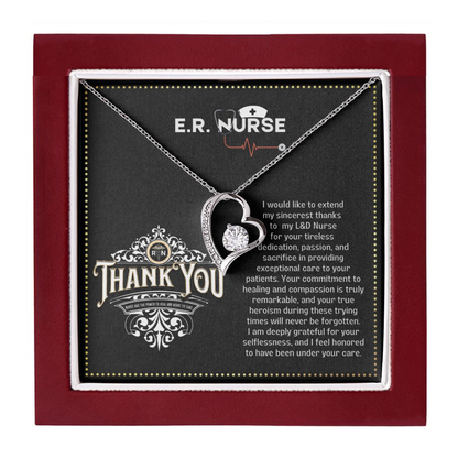 JGF Jewelry Gifts for Family Emergency Room ER Nurse Necklace for Women