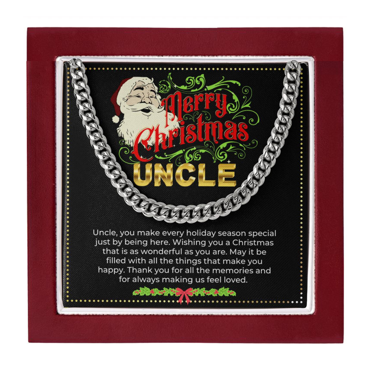 JGF Jewelry Gifts for Family | Christmas Gift for Uncle