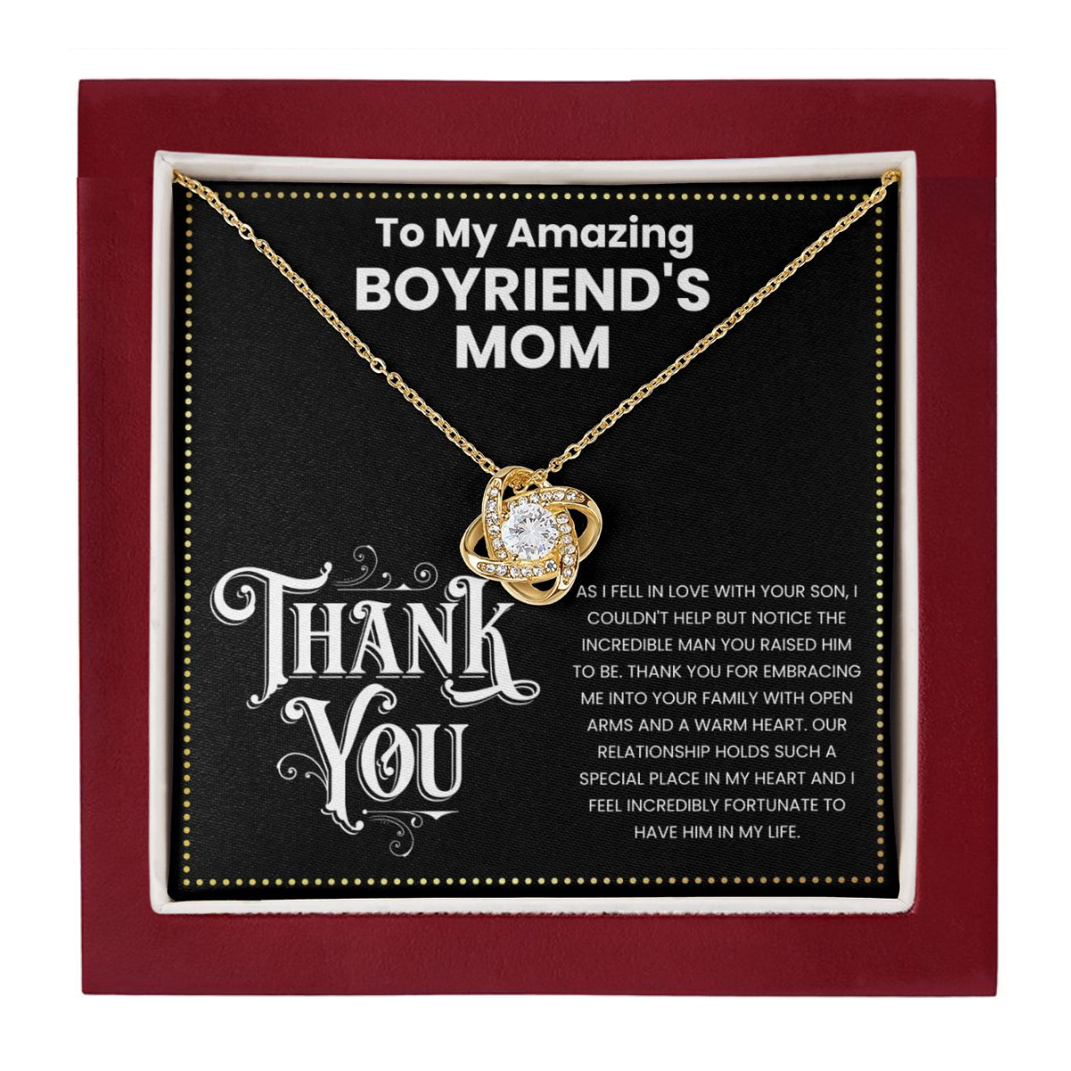 JGF Jewelry Gifts for Family Happy Birthday Gifts For My Boyfriends Mom