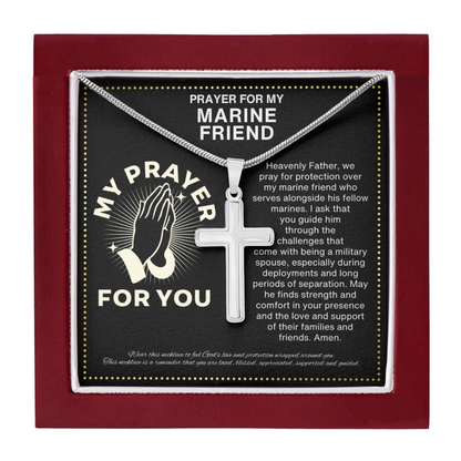 JGF Jewelry Gifts for Family Marine Corps Prayer Gifts for Men and Women