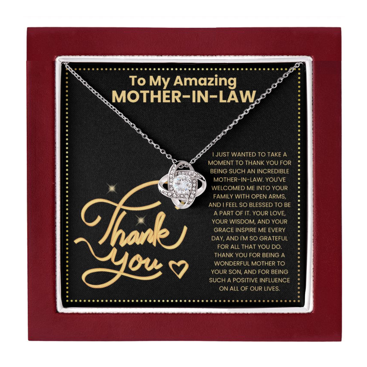 JGF Jewelry Gifts for Family Gifts for My New Mother In Law from Daughter In Law