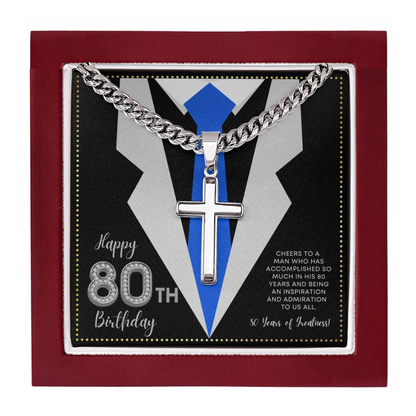 JGF Jewelry Gifts for Family Birthday Gifts For Men Turning 80 Year Old