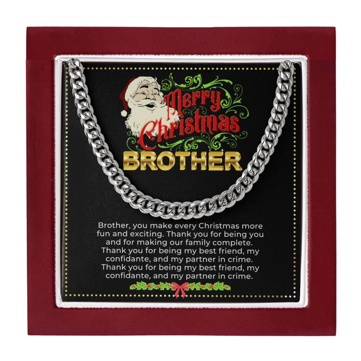 JGF Jewelry Gifts for Family | Christmas Gift For Brother