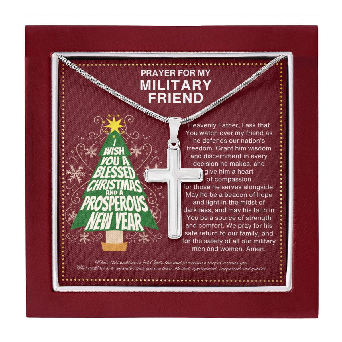 JGF Jewelry Gifts for Family Christmas For Military Best Friend Gifts