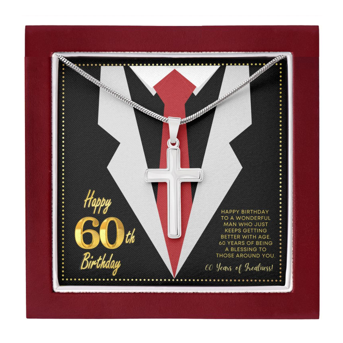 JGF Jewelry Gifts for Family Gifts for 60 Year Old Man