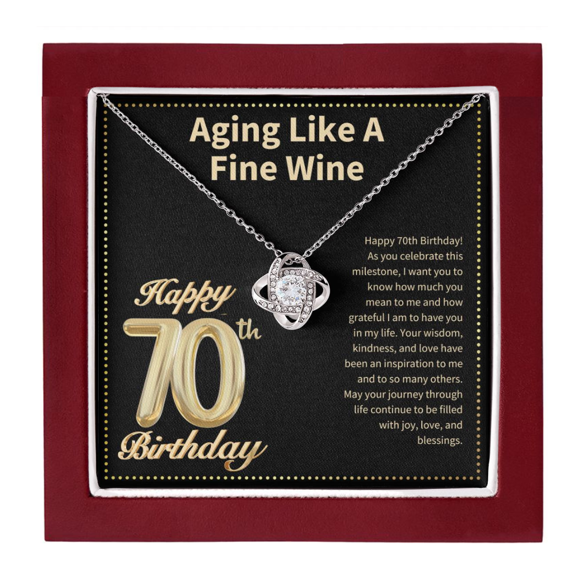 JGF Jewelry Gifts for Family 70 Year Old Birthday Gifts For Women