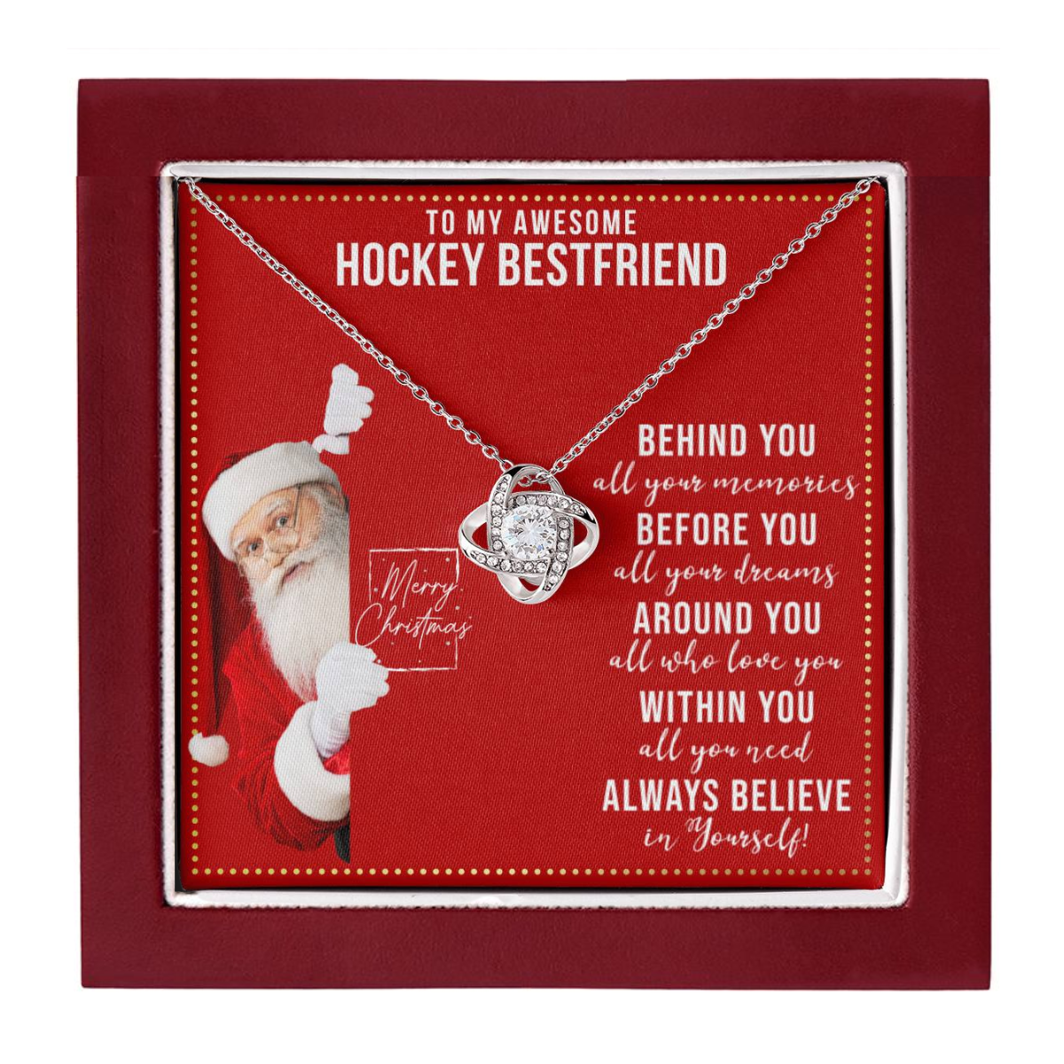 JGF Jewelry Gifts for Family Necklace Gift To My Hockey Female BFF Bestie