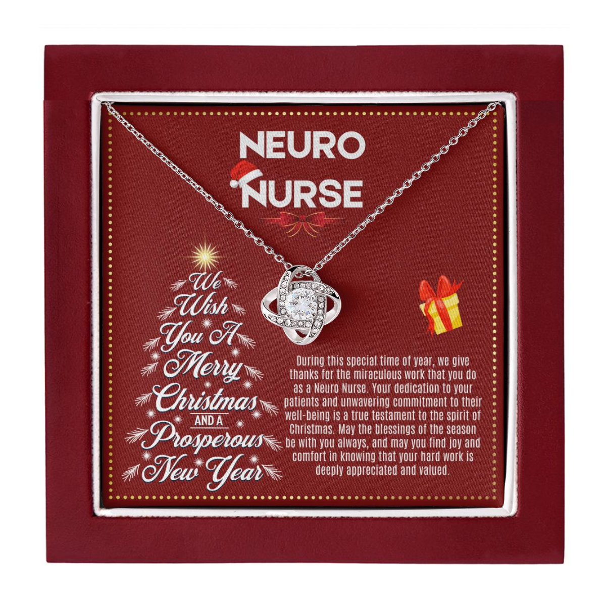 JGF Jewelry Gifts for Family | Christmas Registered Nurse RN Neuro ICU Practitioner Gifts for Women