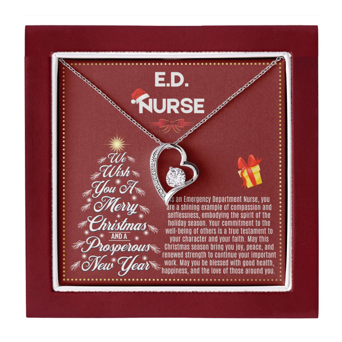 JGF Jewelry Gifts for Family | Emergency Department ED Nurse Gifts for Christmas