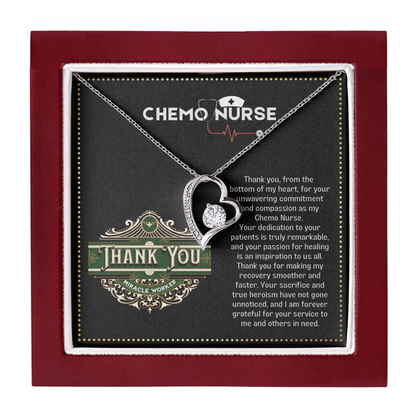 JGF Jewelry Gifts for Family Thank You Necklace Gifts For Chemo RN Nurse