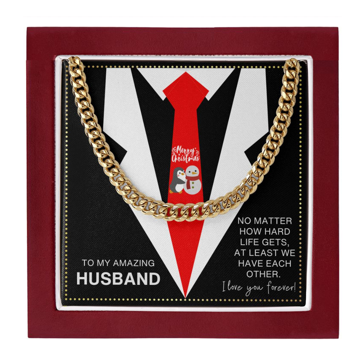JGF Jewelry Gifts for Family To My Amazing Husband Card From Wife Necklace
