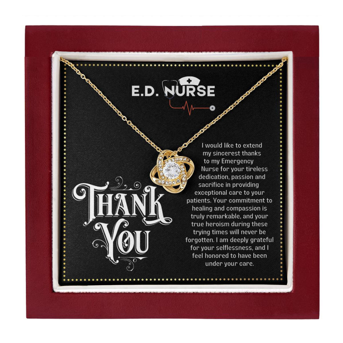 JGF Jewelry Gifts for Family | Thank You Gift Basket For Nurses From Patients | Women Necklace Pendant