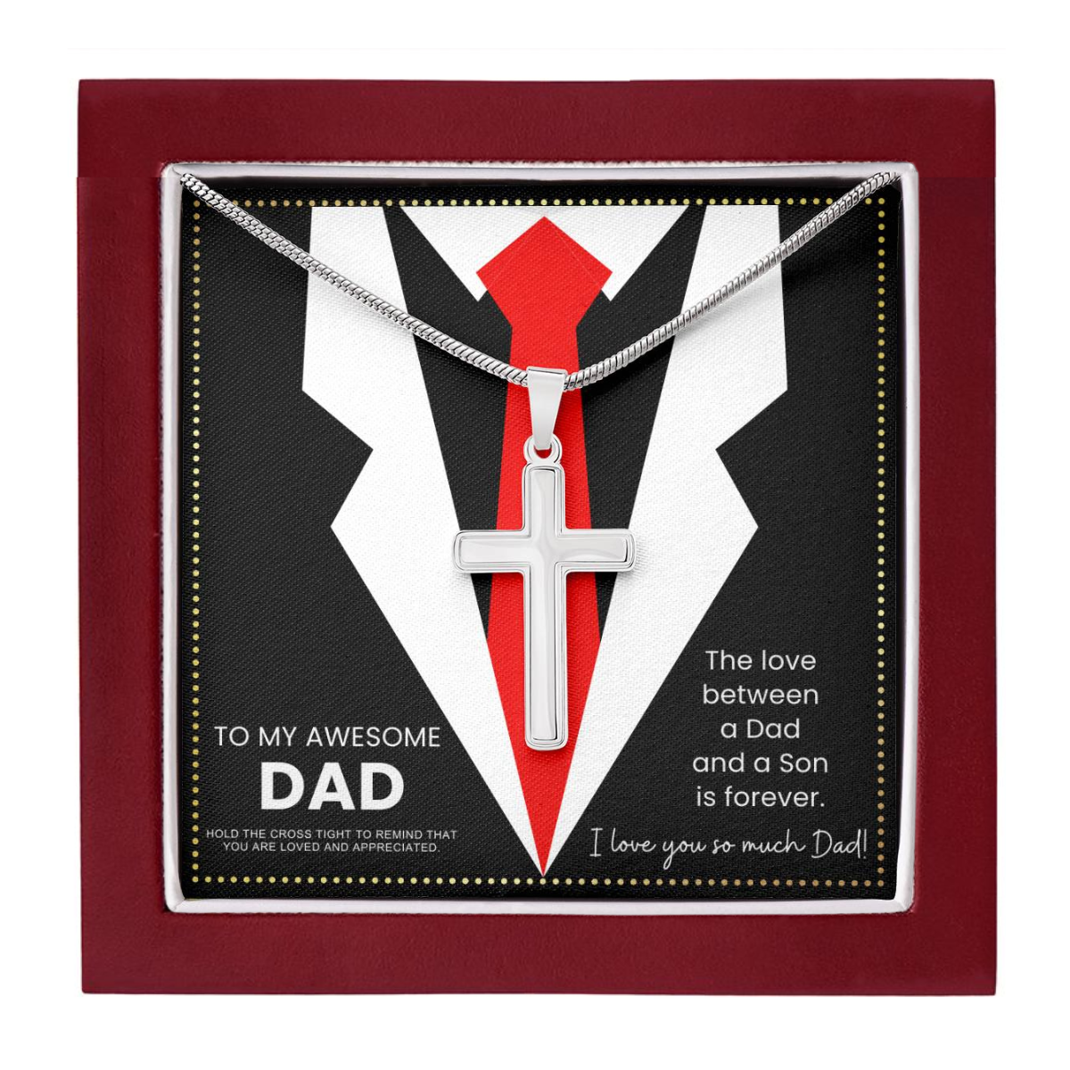 JGF Jewelry Gifts for Family I Love You Daddy Gifts From Son