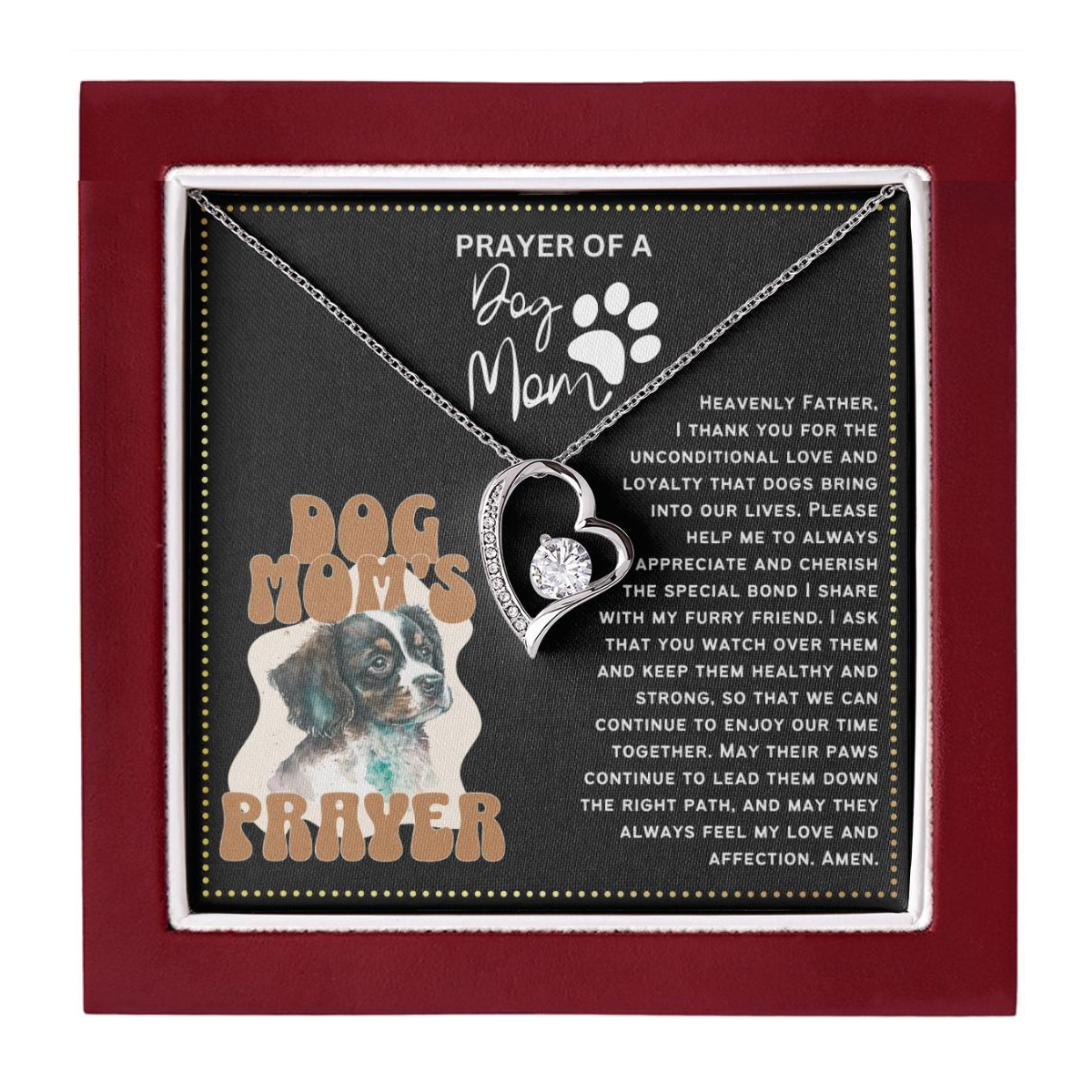 JGF Jewelry Gifts for Family Puppy Paw Necklace Pet Dog Lovers Mom