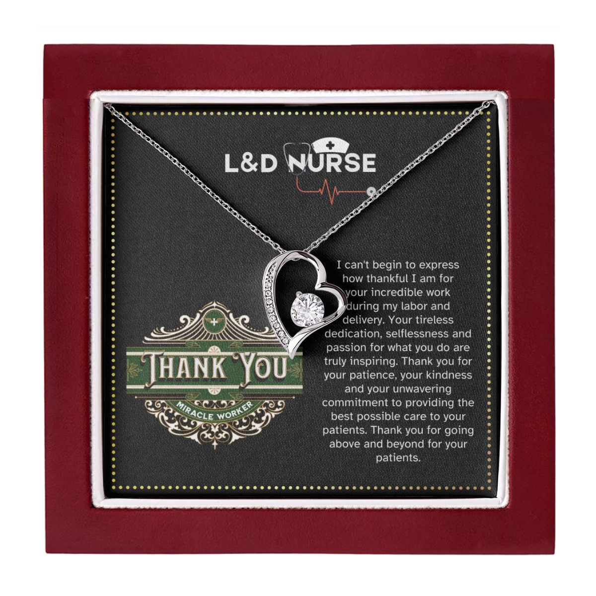 JGF Jewelry Gifts for Family For L&D Women Nurse