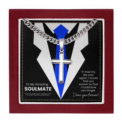 JGF Jewelry Gifts for Family Cross Necklace For Anniversary Soulmate