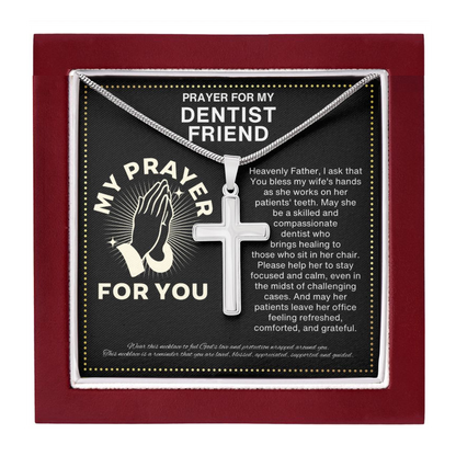 JGF Jewelry Gifts for Family My Prayer for Dentist Best Friend BFF Bestie Men and Women