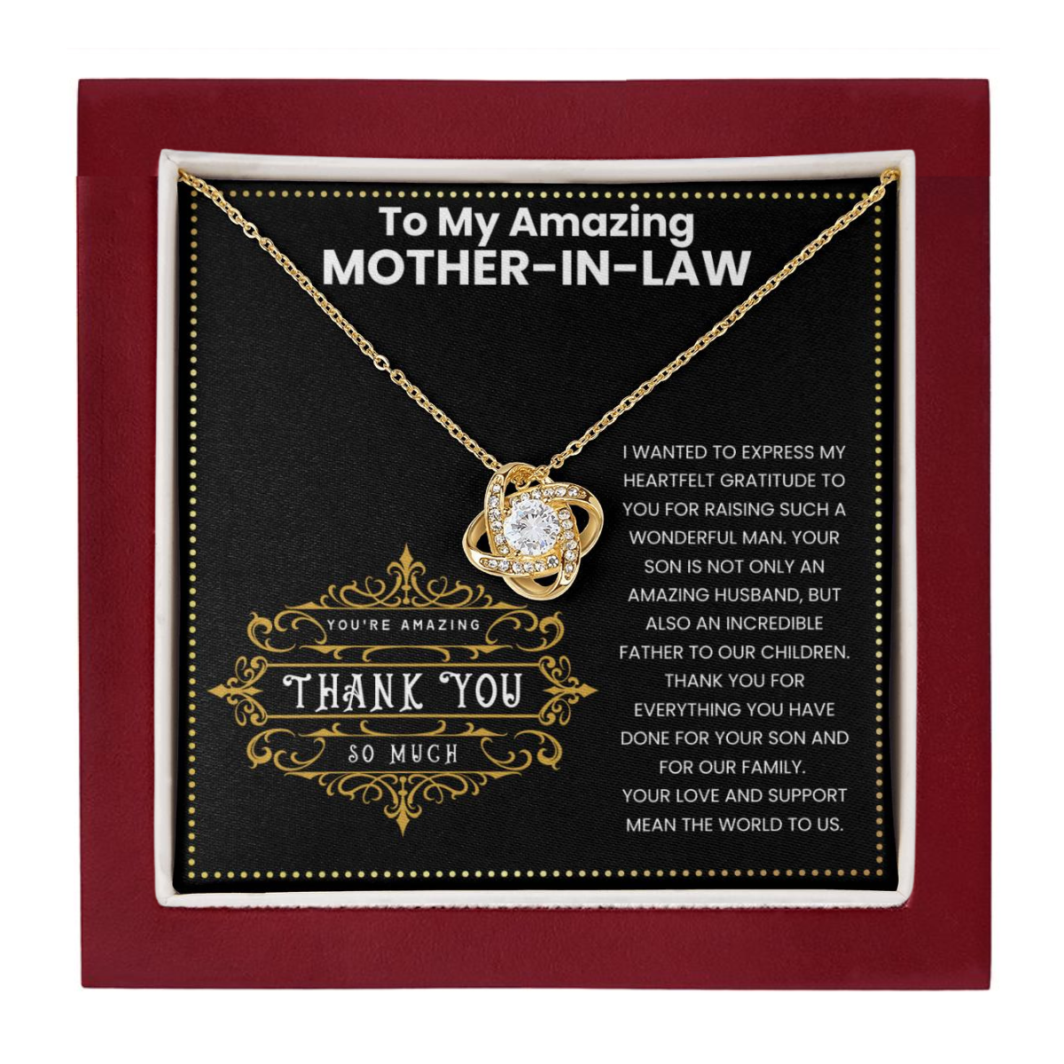 JGF Jewelry Gifts for Family Gifts To My Future Mother In Law