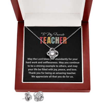 JGF Jewelry Gifts for Family: Thank You Teacher Appreciation Farewell End of Year Necklace Gift from Students